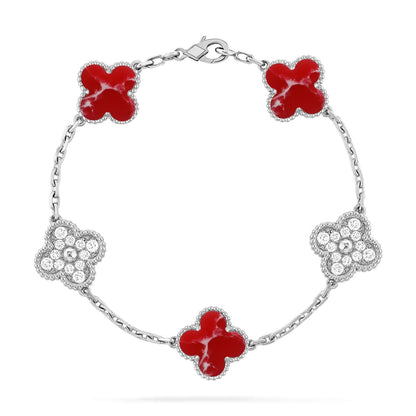 [Glow Jewelry]Neue ARMBANDKOLLEKTION KLASSISCHES ROTES BLUMENMUSTER