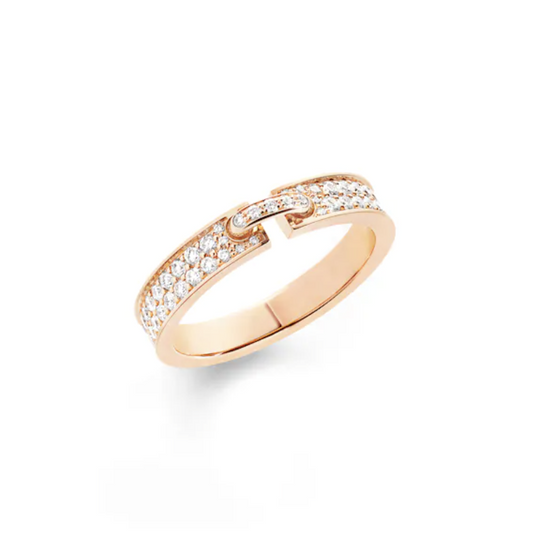 [Glow Jewelry]ALLIANCE LIENS VIDENCE PAVED DIAMOND 4MM RING