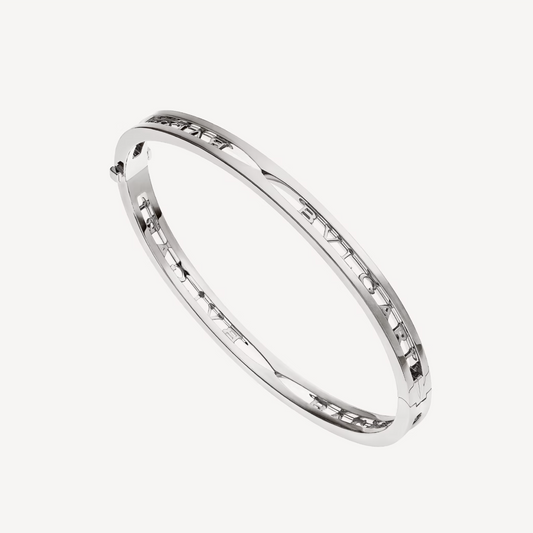 [Glow Jewelry]ZERO 1 SPIRAL LOGO SILVER BRACELET