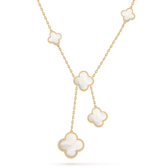 Glow Jewelry – KLEE-HALSKEtte aus PERLMUTT mit 6 MOTIVEN