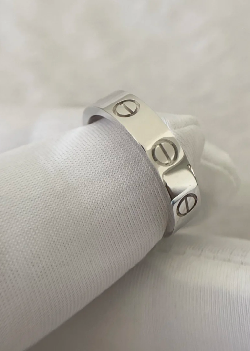 [Glow Jewelry]LOVE RING 4MM 1 DIAMOND SILVER