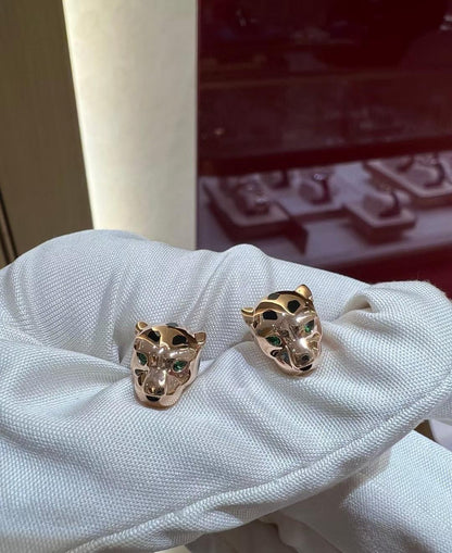 [Glow Jewelry]CHRRTAH-PRINT STUD EARRINGS, THREE COLORS