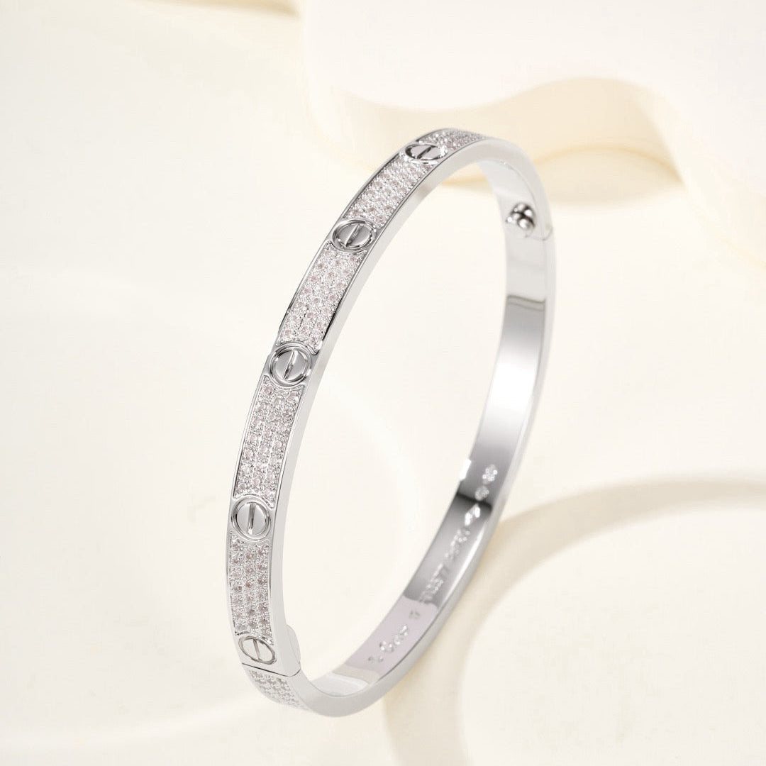 ¡®Glow Jewelry¡¯LOVE BRACELET 4.8MM DIAMOND-PAVED