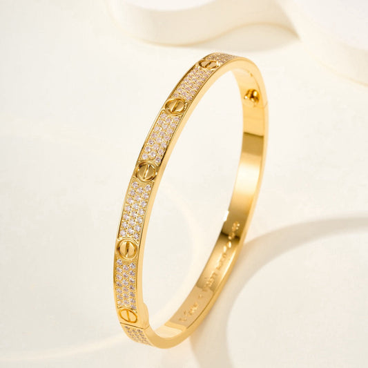 „Glow Jewelry“ LOVE ARMBAND 4,8MM DIAMANTBESETZT