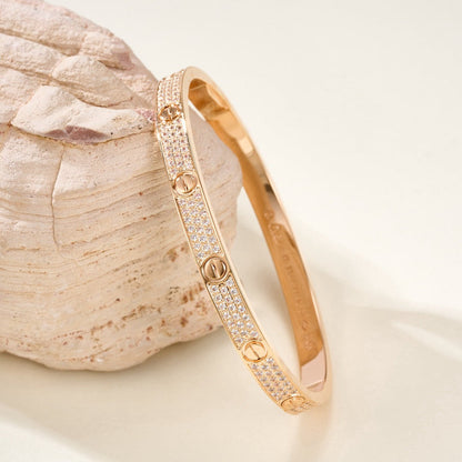 ¡®Glow Jewelry¡¯LOVE BRACELET 4.8MM DIAMOND-PAVED