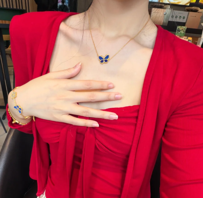 [Glow Jewelry]2026 NEW BUTTERFLY BLUE   NECKLACE