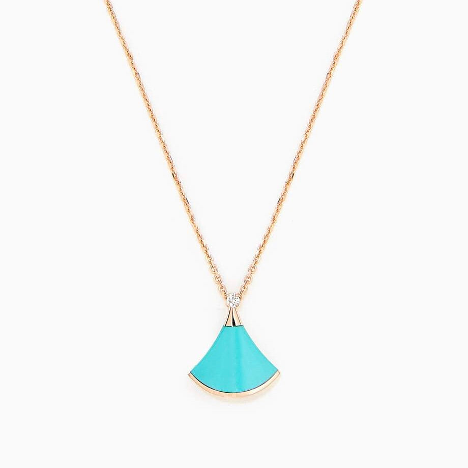[Glow Jewelry]DREAM NECKLACE TURQUOISE PINK GOLD
