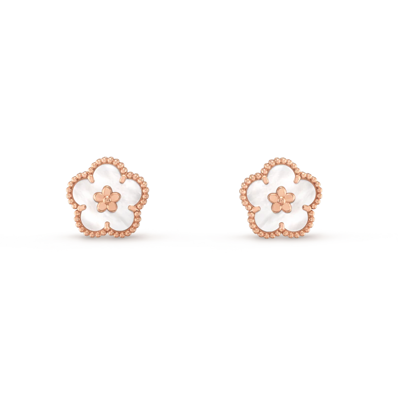 ¡®Glow Jewelry¡¯LUCKY PINK GOLD WHITE MOP EARRINGS