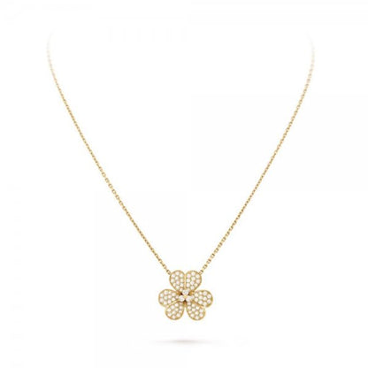 „Glow Jewelry“ BLUMEN-DIAMANTEN-HALSKETTE