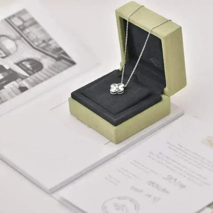 „Glow Jewelry“ KLEEBÜGEL 15MM DIAMANT LASER HALSKETTE SILBER