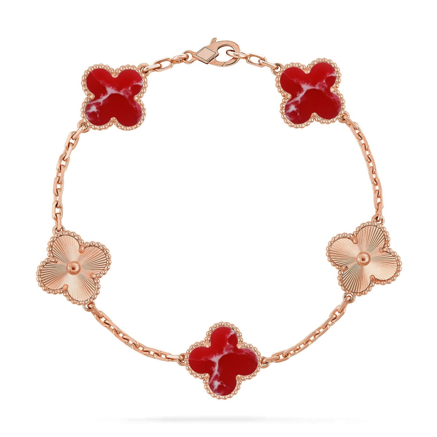 [Glow Jewelry]Neue ARMBANDKOLLEKTION KLASSISCHES ROTES BLUMENMUSTER