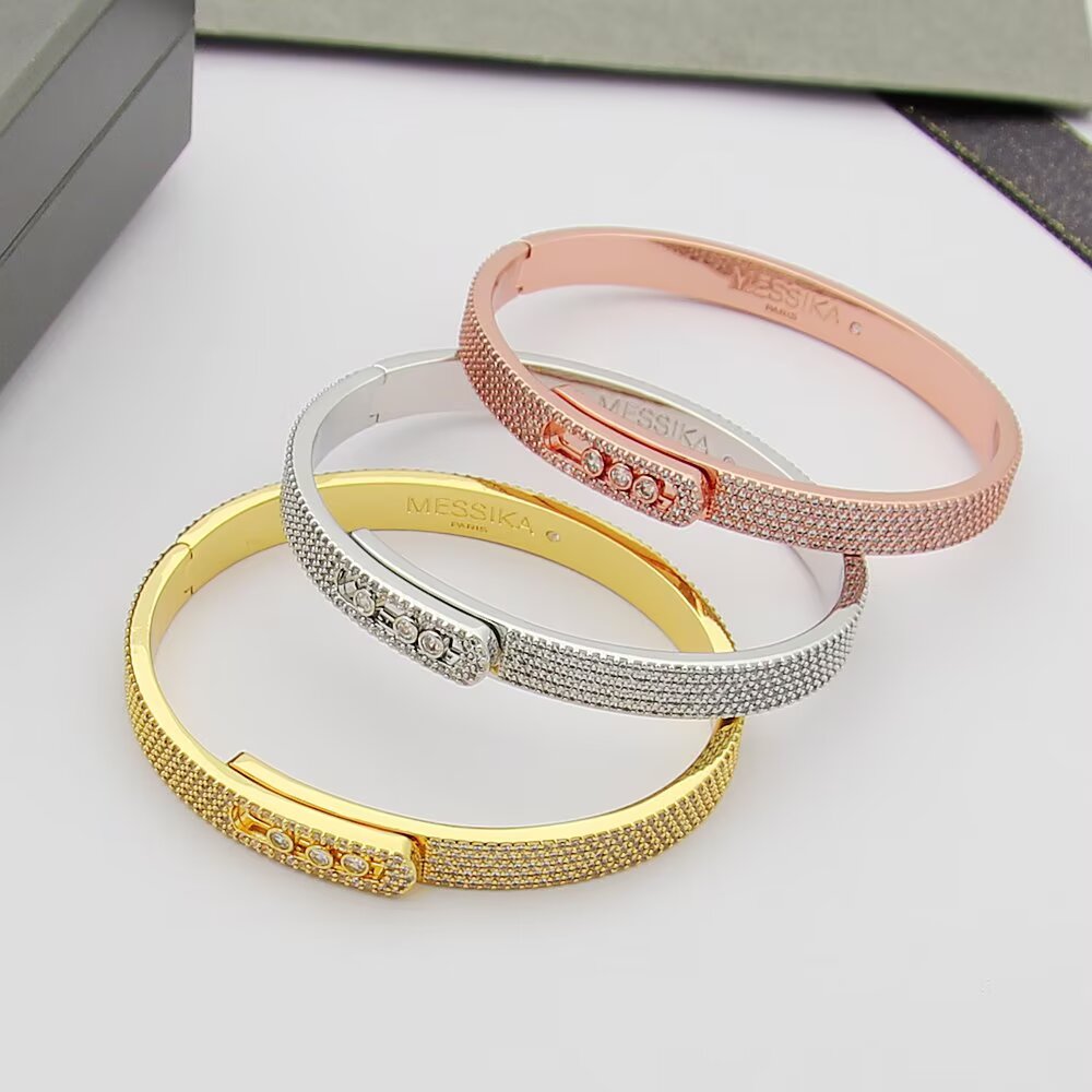 [Glow Jewelry]Move Noa Full Pavé Diamond Bangle Bracelet