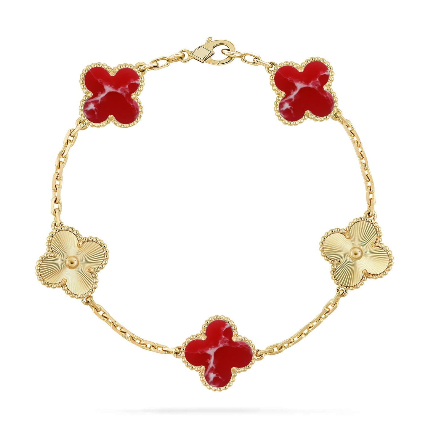 [Glow Jewelry]Neue ARMBANDKOLLEKTION KLASSISCHES ROTES BLUMENMUSTER