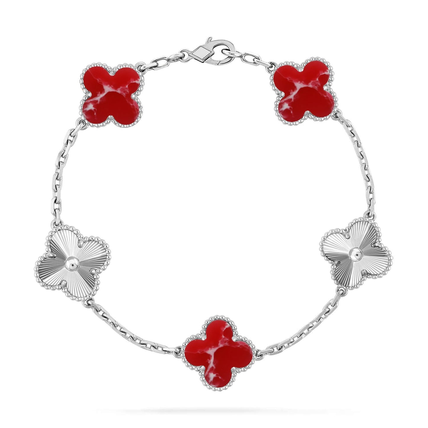 [Glow Jewelry]Neue ARMBANDKOLLEKTION KLASSISCHES ROTES BLUMENMUSTER