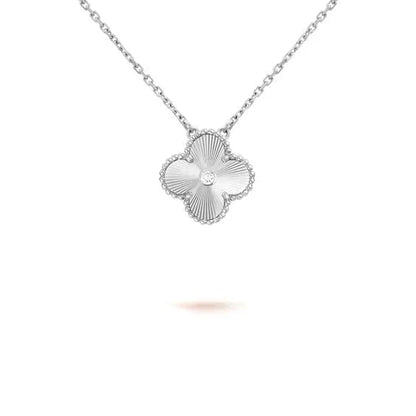 „Glow Jewelry“ KLEEBÜGEL 15MM DIAMANT LASER HALSKETTE SILBER