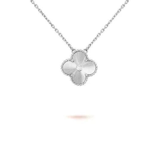 „Glow Jewelry“ KLEEBÜGEL 15MM DIAMANT LASER HALSKETTE SILBER