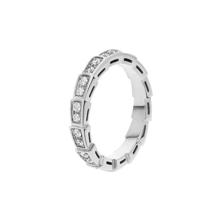 [Glow Jewelry]SERPENTI RING SILVER DIAMOND PAVED 3MM