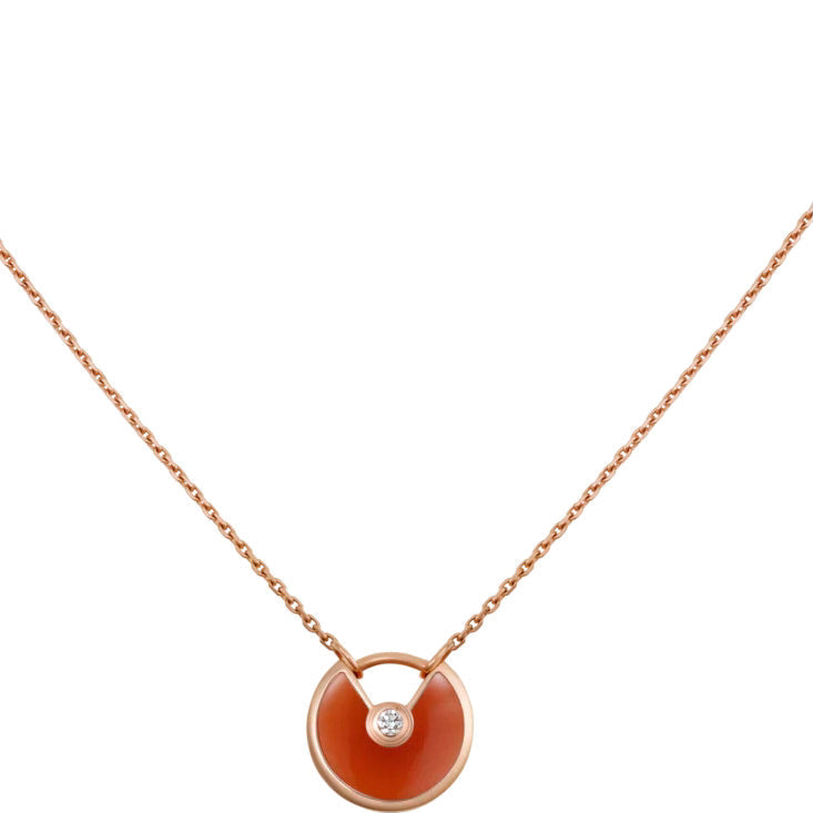 ¡®Glow Jewelry¡¯AMULETTE GOLD CARNELIAN ONYX NECKLACE