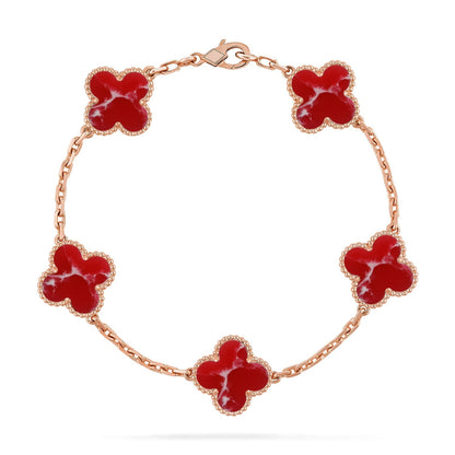 [Glow Jewelry]Neue ARMBANDKOLLEKTION KLASSISCHES ROTES BLUMENMUSTER