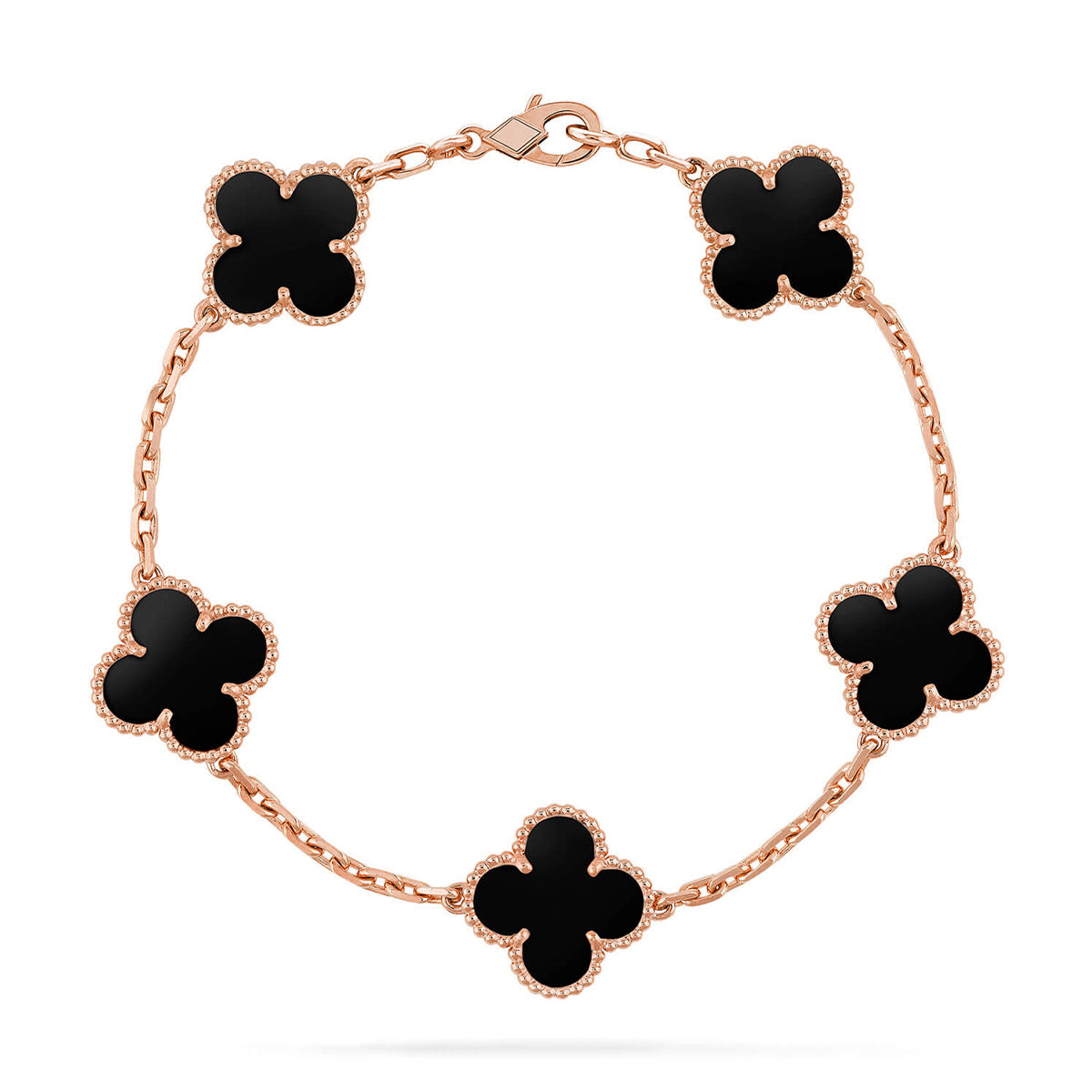 [Glow Jewelry]Neue CLOVER 5 MOTIF ONYXS ARMBAND KOLLEKTION