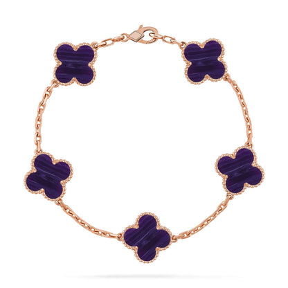[Glow Jewelry]Neue CLOVER 5 MOTIV LILA STREIFEN ARMBANDKOLLEKTION