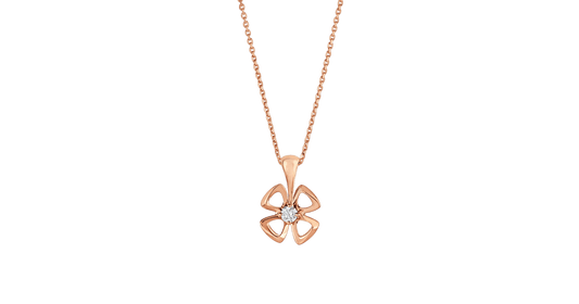 [Glow Jewelry]FIOREVER NECKLACE DIAMOND CENTER
