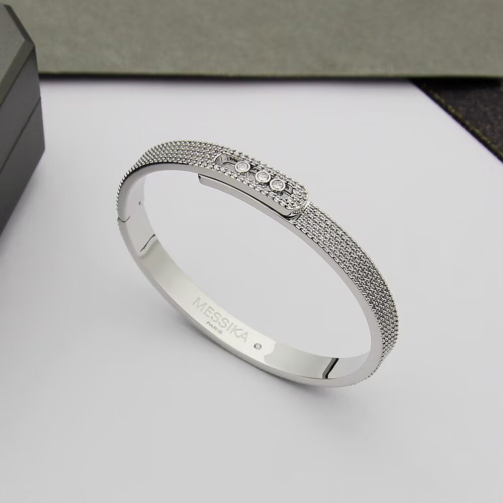 [Glow Jewelry]Move Noa Full Pavé Diamond Bangle Bracelet