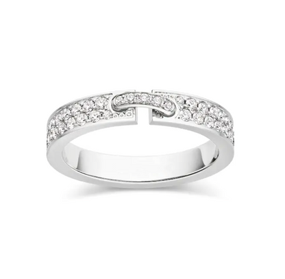 [Glow Jewelry]ALLIANCE LIENS VIDENCE PAVED DIAMOND 4MM RING