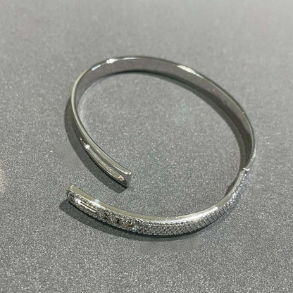 [Glow Jewelry]Move Noa Rose Gold Pavé Diamond Bangle Bracelet