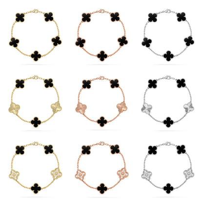 [Glow Jewelry]Neue CLOVER 5 MOTIF ONYXS ARMBAND KOLLEKTION