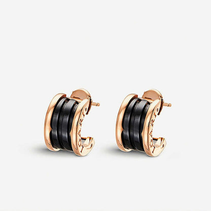 [Glow Jewelry]ZERO 1 PINK GOLD CERAMIC EARRINGS