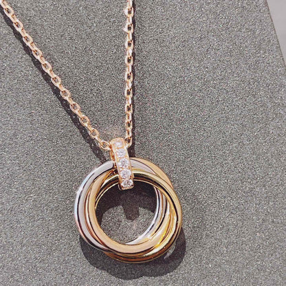 ¡®Glow Jewelry¡¯TRINITY NECKLACE GOLD  DIAMONDS