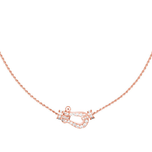 Glow Jewelry FORCE 10 HALSKETTE AUS ROSÉGOLD MIT DIAMANTEN