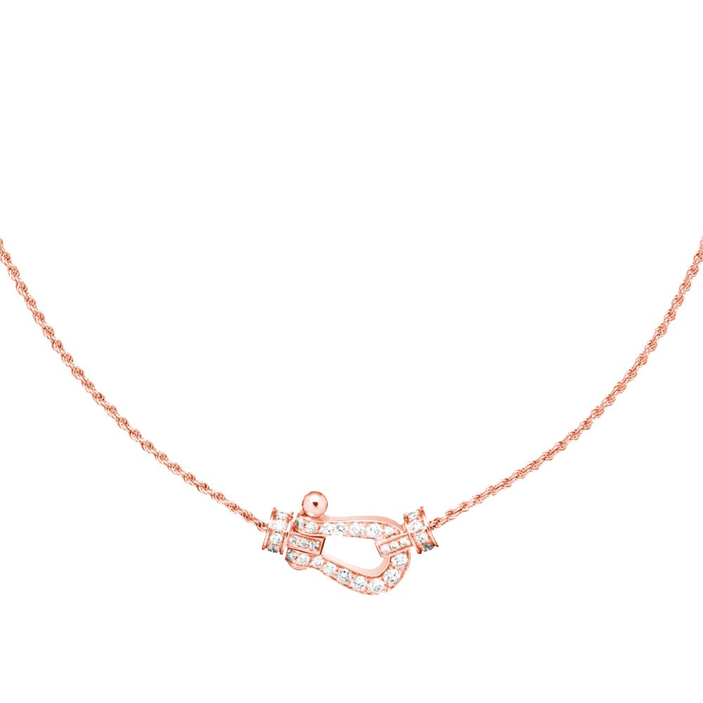 [Glow Jewelry]FORCE 10 PINK GOLD DIAMOND NECKLACE