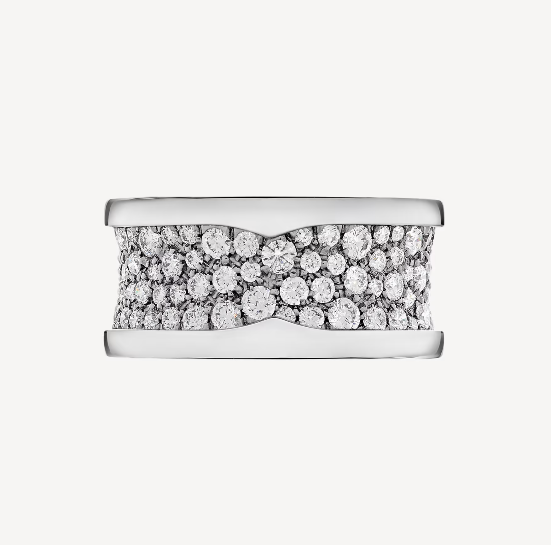 [Glow Jewelry]ZERO 1 WITH PAVED DIAMONDS ON THE SPIRAL RING