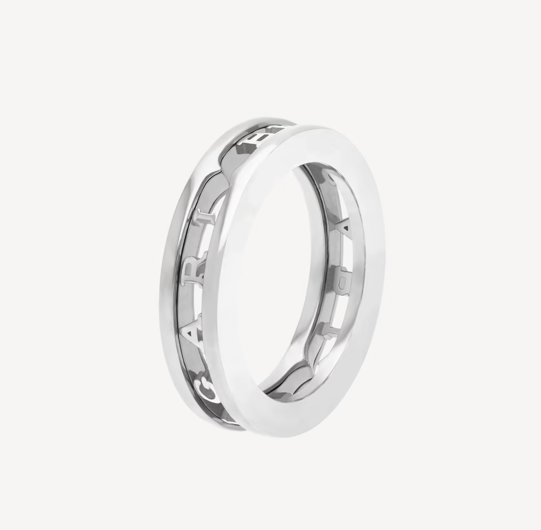 [Glow Jewelry]ZERO 1 ONE-BAND WITH OPENWORK LOGO SPIRAL RING