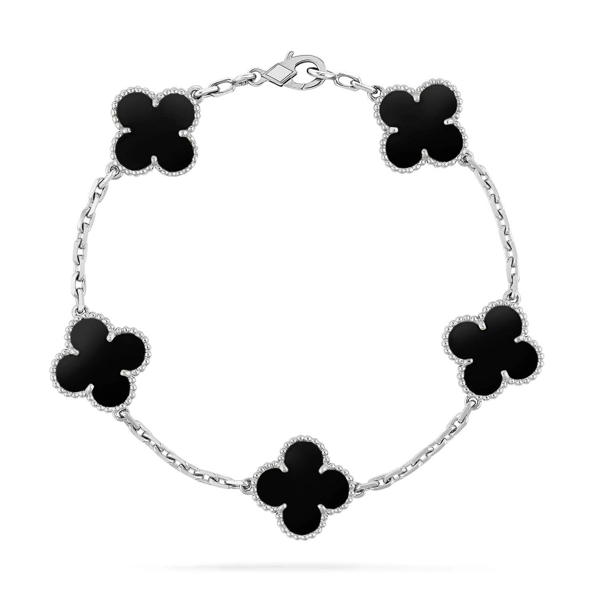 [Glow Jewelry]Neue CLOVER 5 MOTIF ONYXS ARMBAND KOLLEKTION