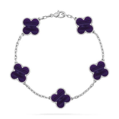 [Glow Jewelry]Neue CLOVER 5 MOTIV LILA STREIFEN ARMBANDKOLLEKTION