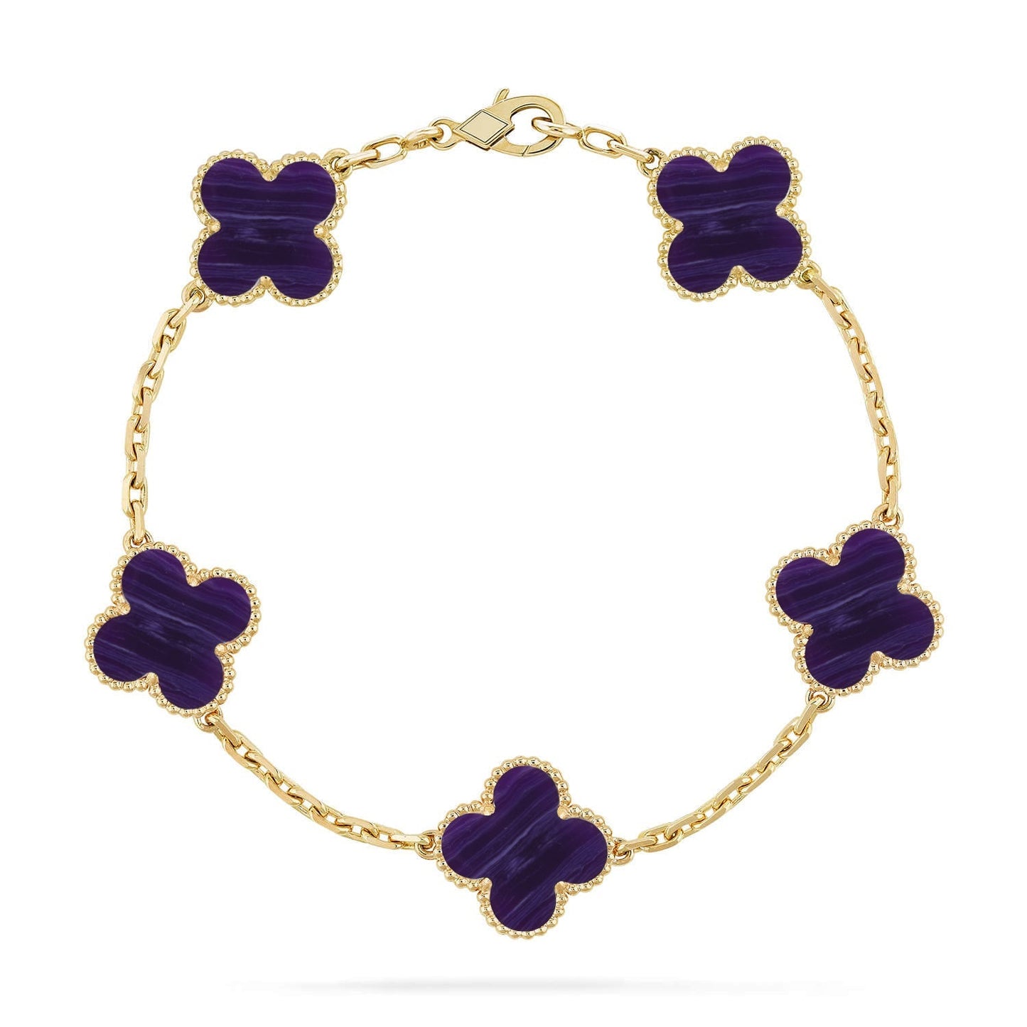 [Glow Jewelry]Neue CLOVER 5 MOTIV LILA STREIFEN ARMBANDKOLLEKTION