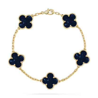 [Glow Jewelry]CLOVER 5 MOTIF PIETERSITE BRACELET COLLECTION