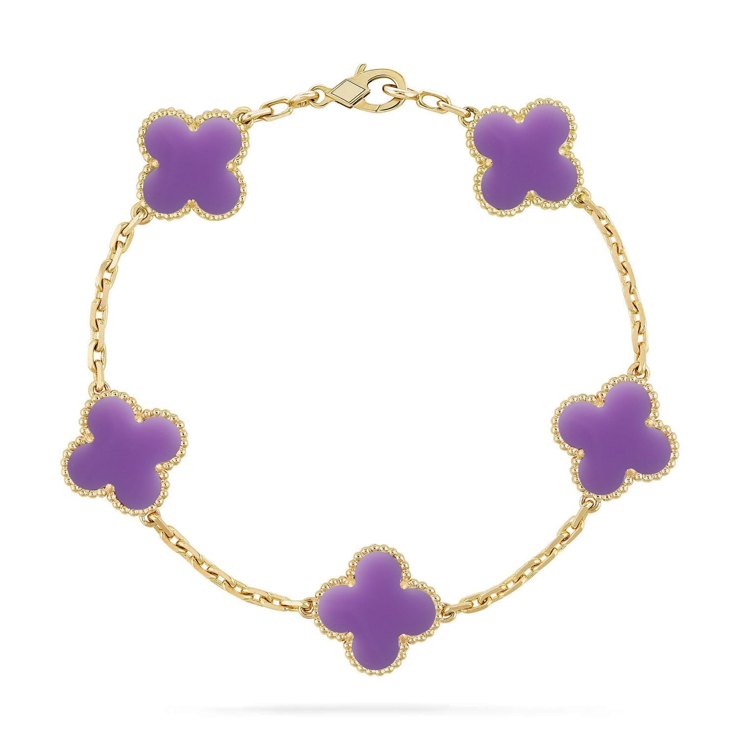 [Glow Jewelry]Neue CLOVER 5 MOTIV HELLVIOLETT ARMBAND KOLLEKTION