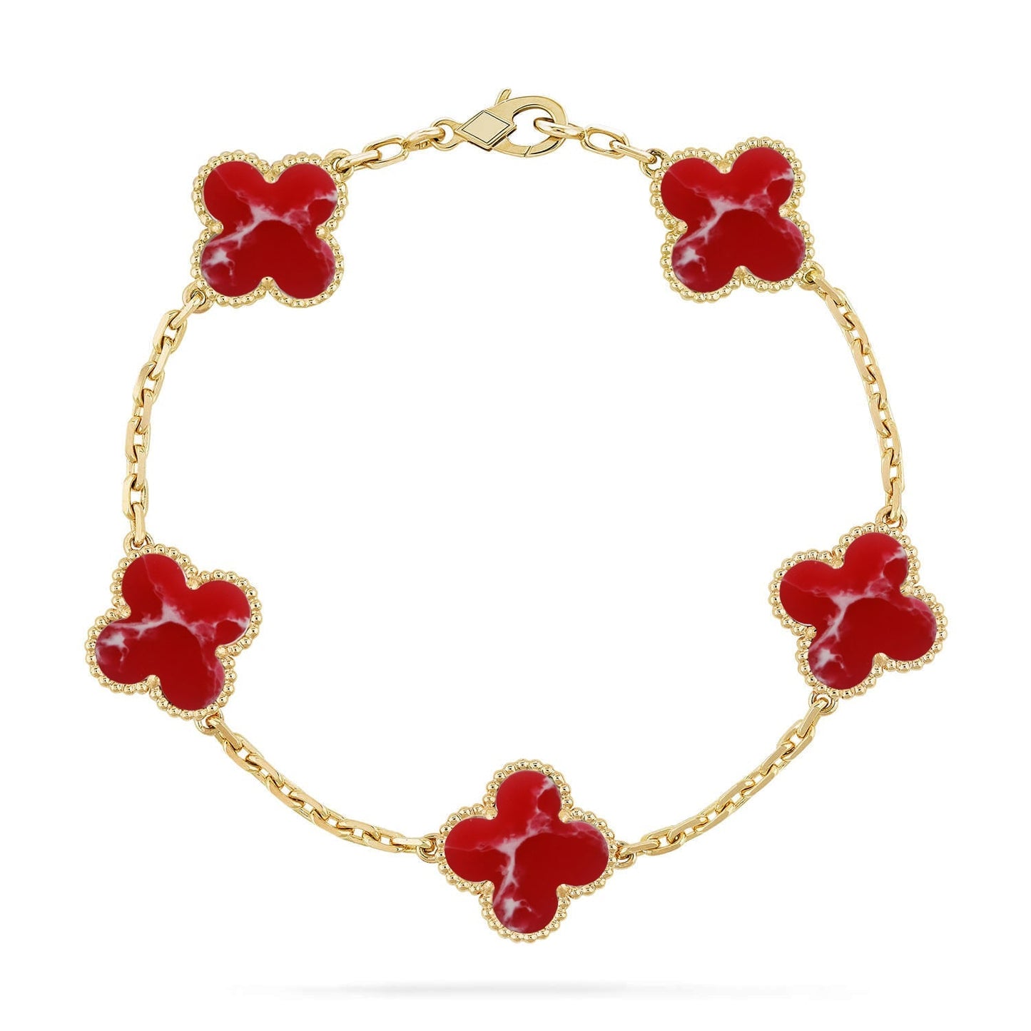 [Glow Jewelry]Neue ARMBANDKOLLEKTION KLASSISCHES ROTES BLUMENMUSTER