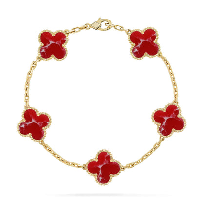[Glow Jewelry]Neue ARMBANDKOLLEKTION KLASSISCHES ROTES BLUMENMUSTER