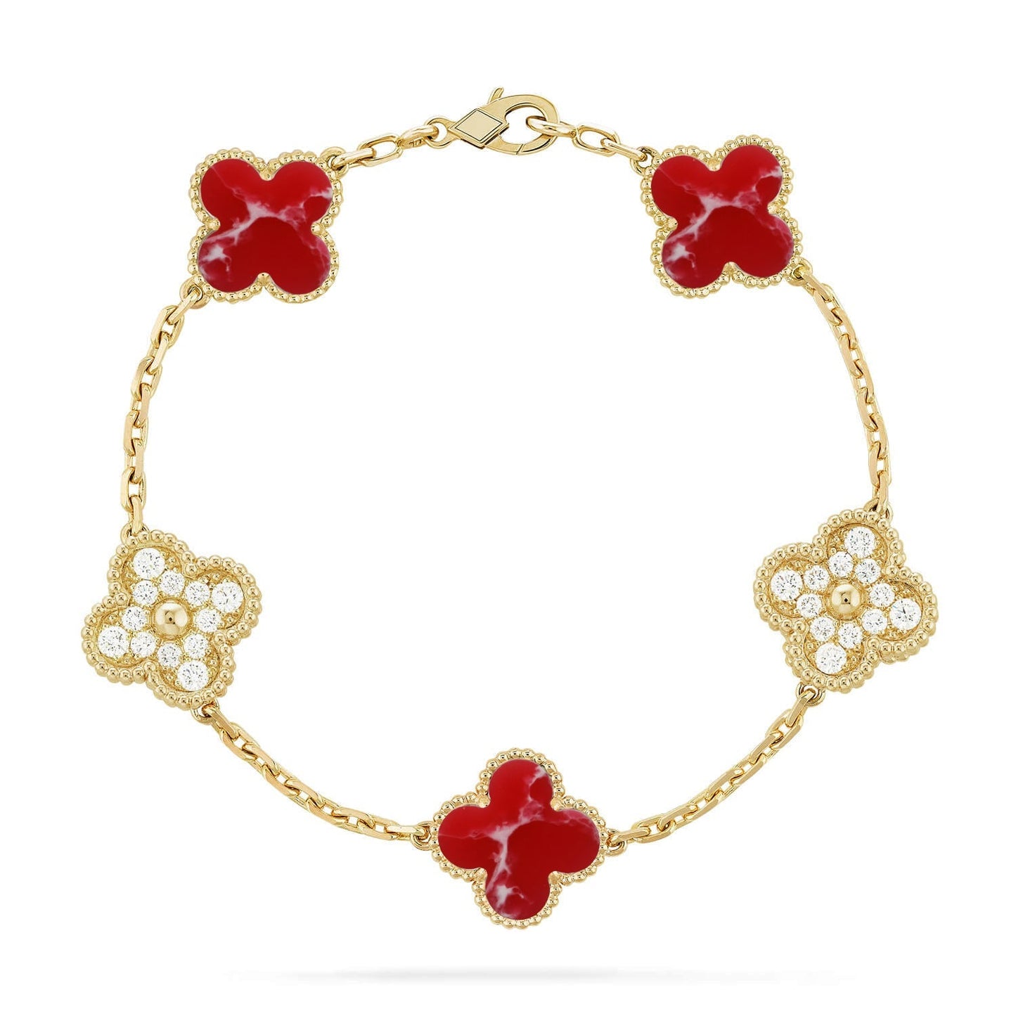 [Glow Jewelry]Neue ARMBANDKOLLEKTION KLASSISCHES ROTES BLUMENMUSTER
