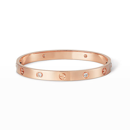[Glow Jewelry]LOVE BRACELET 6.1MM 4 DIAMONDS