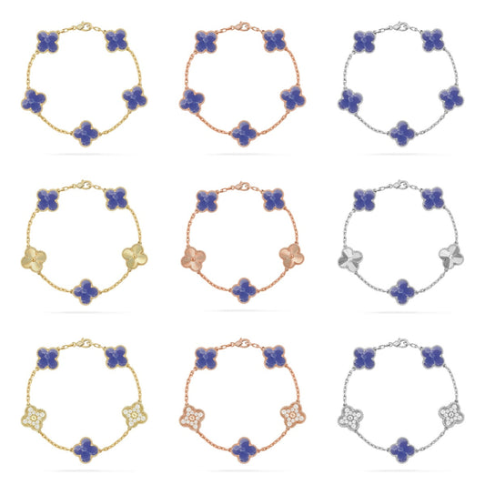 [Glow Jewelry]Neue CLOVER 5 MOTIF BLUE VEINS ARMBANDKOLLEKTION