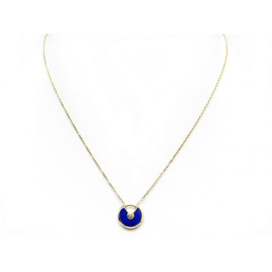 „Glow Jewelry“ AMULETTE ROSÉGOLD ACHAT-HALSKEТТЕ