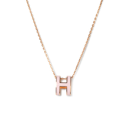 [Glow Jewelry]POP H PEDANT PINK GOLD