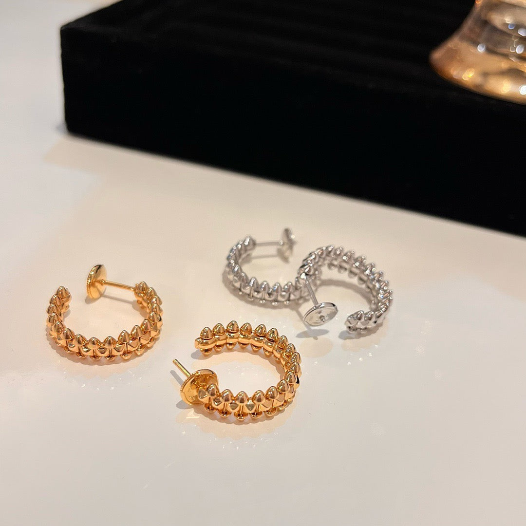 [Glow Jewelry]CLASH SMALL HOOP EARRINGS