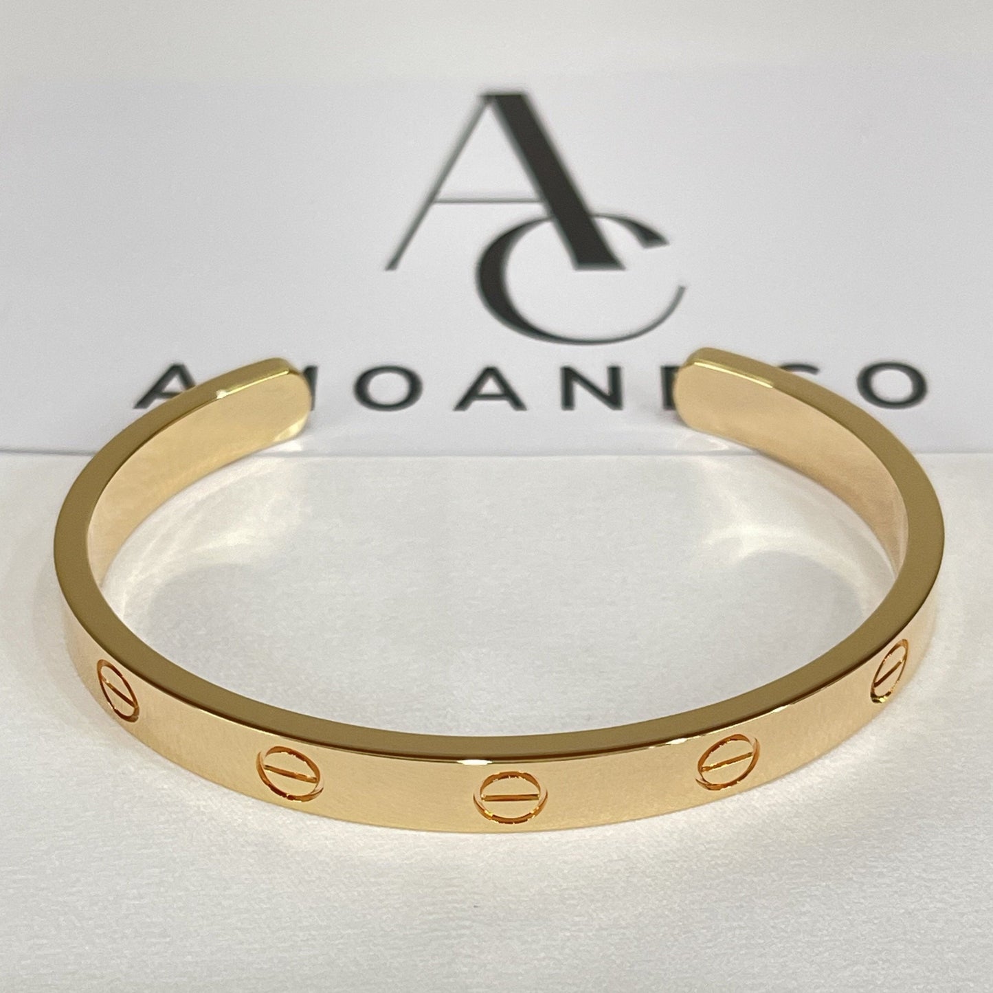 [Glow Jewelry]LOVE BRACELET 6.1MM OPEN CUFF